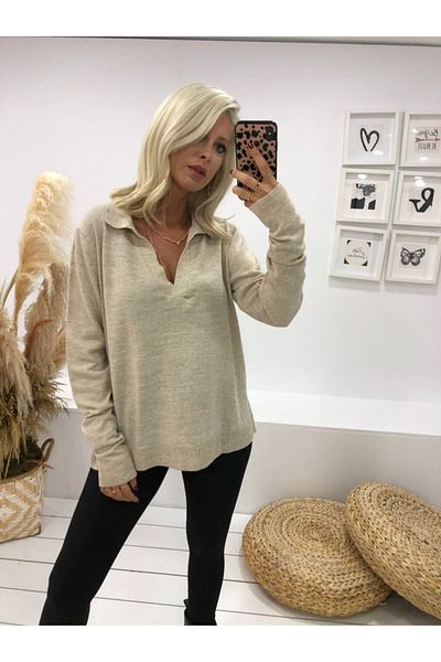 FAMEA Knitwear Pullover Ecru