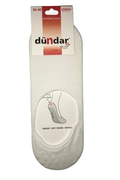 Dündar Unisex 12" Βαμβακερές κάλτσες μπαλαρίνας σιλικόνης χωρίς ραφή