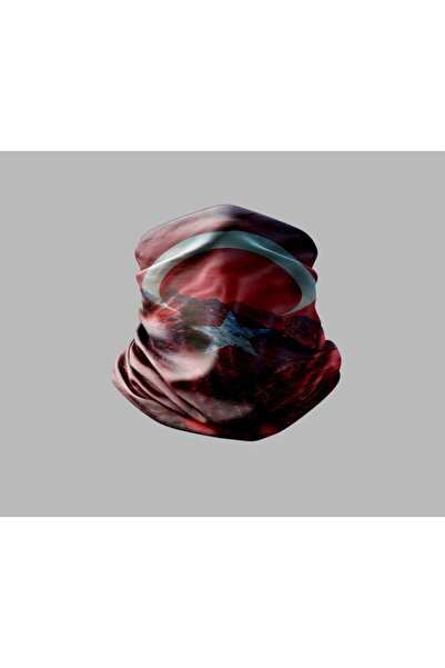 Buffalo Motorcycle Bandana with Turkish Flag Design