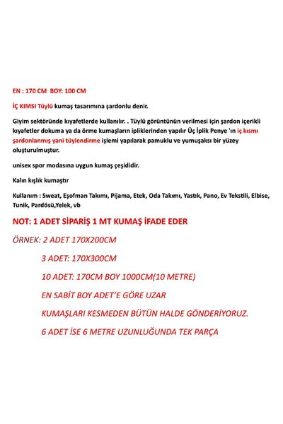 ÖZGÜR KUMAŞ Gri Melanj Şardonlu 3 Iplik Penye Kumaş