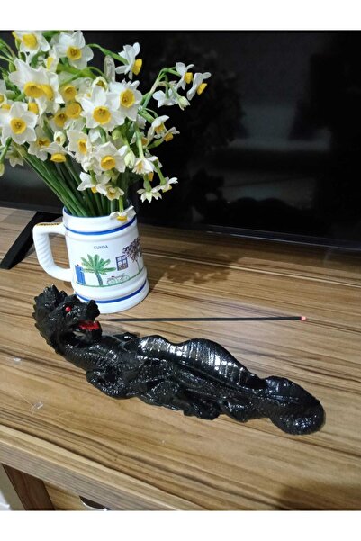 TÜRKÜ HEDİYELİK Ejderha , Kurukafa Tütsü Kayığı - Kayık Tütsülük - Tütsü Yaka...