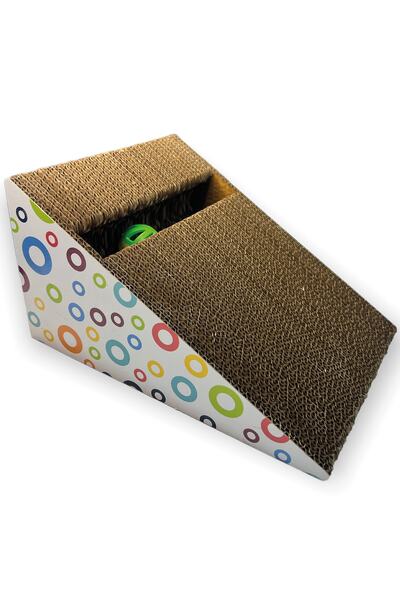 Herniks Natural Cat Scratching Cardboard with Herb and Bells 27.5 Cm Hr2021c