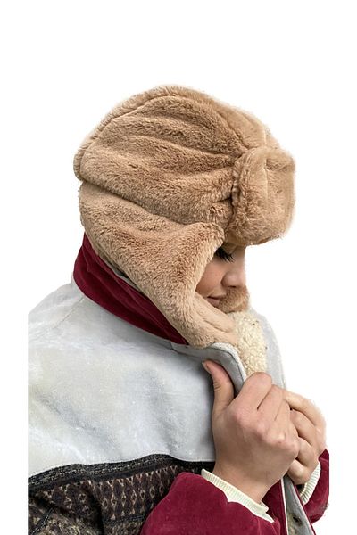 laviyonsa Plush Furry Pilot Hat