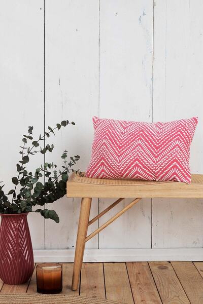 Karaca Home Portina Fuşya Jakar Kırlent 35 Cm X 55 Cm
