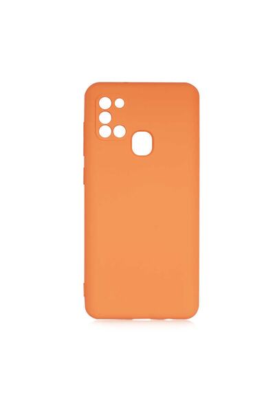 ZM STORE Samsung Galaxy A21s Zore Mara Içi Kadife Lansman Kapak