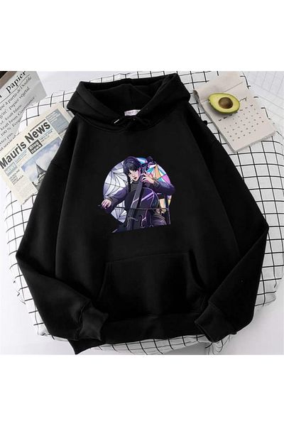 Touz Küt Küt Touz Wednesday Black Hooded Sweatshirt