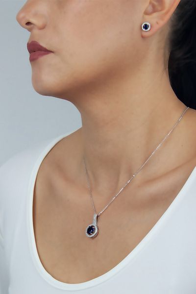 Pridza Evening Dress Necklace Earring Set