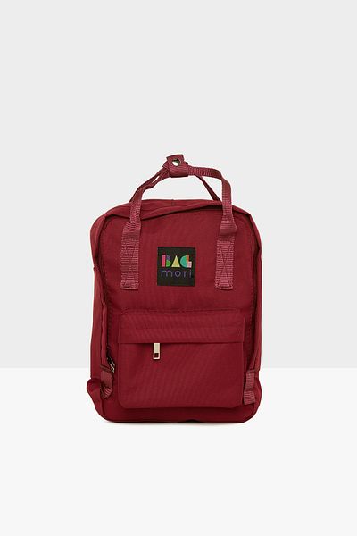 Bagmori Claret Red Women's Square Strap Adjustable Mini Backpack M000007857