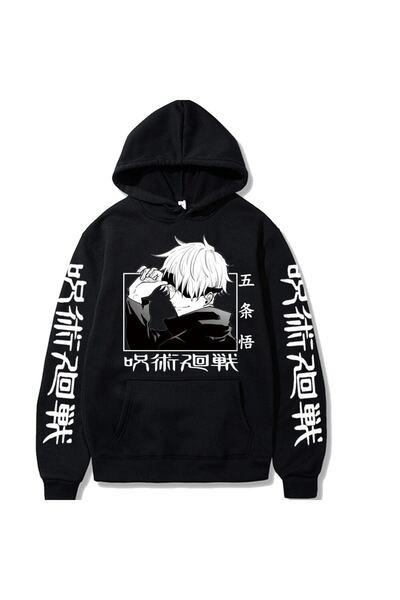 GALASHOP Jujutsu Kaisen Gojo Satoru Baskılı Hoodie Model461