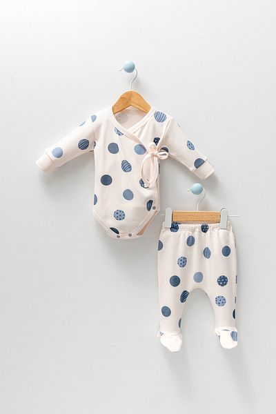 Banamio Monde Planet Print Patterned Antiallergic Cotton Double Breasted Suit