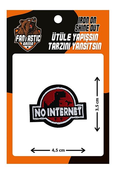 FANTASTIC ARMA Patch de armă țesut care se lipsește cu fierul de călcat, fără internet