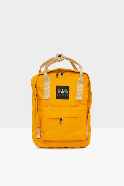 Bagmori Yellow Women's Square Strap Adjustable Mini Backpack M000007857