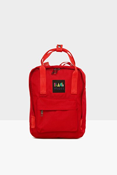 Bagmori Червона жіноча міні-рюкзак з квадратними ременями M000007857