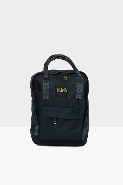 Bagmori Navy Blue Women's Square Strap Adjustable Mini Backpack M000007857