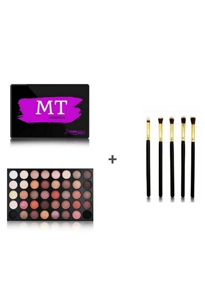 Makeuptime 40-Piece Eyeshadow Palette and 5-Piece Watch Brush Set