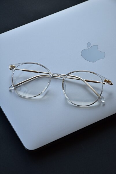 LOOKUP NEW جيانا للجنسين النساء الرجال الضوء الأزرق المحمي بلوك شفاف الذهب البيضاوي خمر النظارات