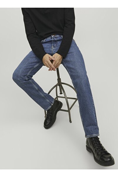 Jack & Jones Ανδρικό τζιν παντελόνι μεσαίου ύψους στενό μπλε Jjıtım Jjorıgınal Cj 215 Sn