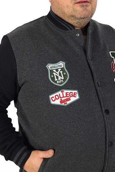 MocGrande College Junior 22752 - Παλτό Anthracite Plus Size