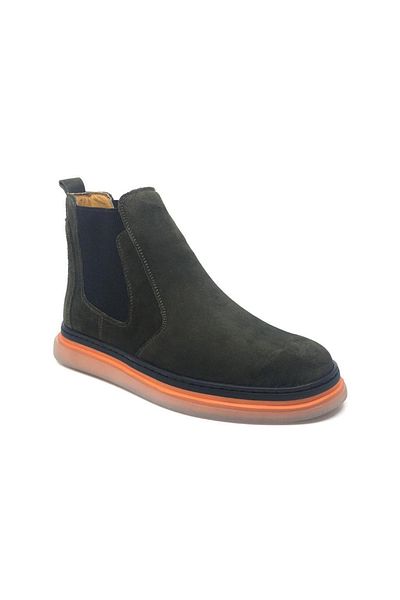 Çetintaş Luis Figo 100% Genuine Leather Comfortable Men's Daily Winter Chelsea Boots 40-44