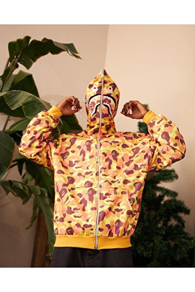 Bape Gülen Surat Unisex Oversize Hırka