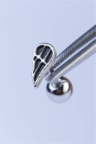 Tek Kanat Silver Piercing