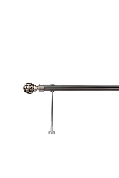 RUSTIKCIM Antik Rustik Fon Perde Askısı Gümüş Eskitme Krg-3 125 Cm