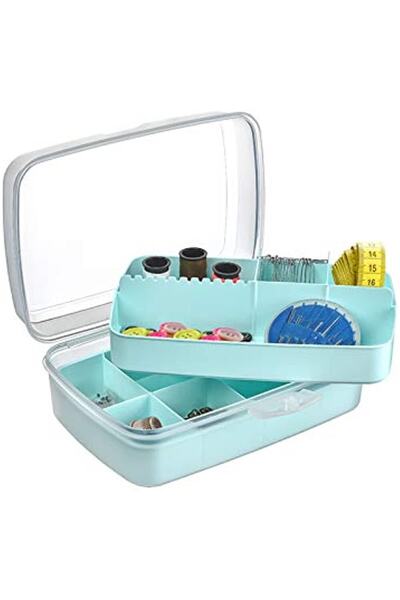 BÜYÜLÜ HOME Premium Organize Dikiş Nakış Küçük Parçalı Nalbur Malzeme Kutusu ...