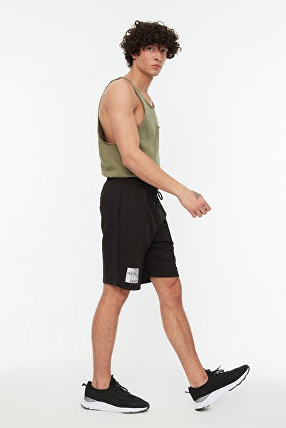 Trendyol Collection Shorts - Black - Normal Waist