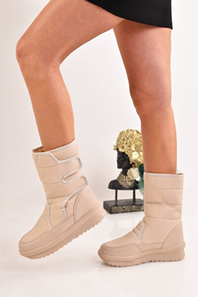 MODAONN Μπότες χιονιού Unisex με θερμική γούνα εσωτερικά και αντιολισθητική σόλα Velcro