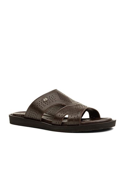 Pierre Cardin ® |   PC-7129 - 2162 Καφέ - Ανδρικές Παντόφλες