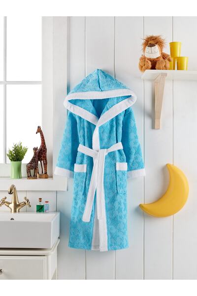 PHILIPPUS Children's Bathrobe Hooded with Curl Box