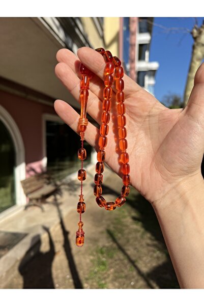 Kehribarstore Мъжки броеница с подпис от мъж, от кехлибар - с халки, майсторс...