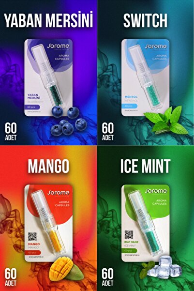 Jarome Shuffle Mentol Topu  1 X Yaban,1 X Switch , 1 X Mango, 1 X Buz Nane .