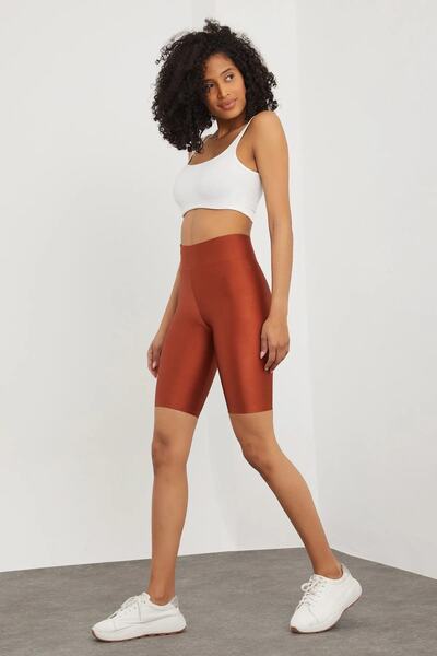 Derya Kurşun Γυαλιστερό κολάν ποδηλάτου πάνω από το γόνατο - 0596