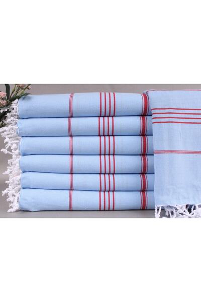 Peshtemal Blue-red 100x180 Cm Cotton Peshtemal