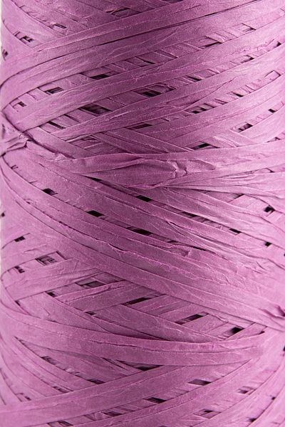 SENSY Premium 400 μέτρα Raffia Rope Bag Rope Raffia Rope Χαρτί Rope Supla Rope 250 γραμμάρια μωβ