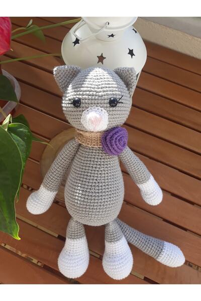 Zey's Amigurumi Amigurumi Gri Sevimli Kedi