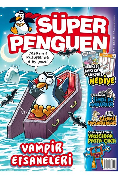Süper Penguen Çocuk Mizah Dergisi 16. Sayı