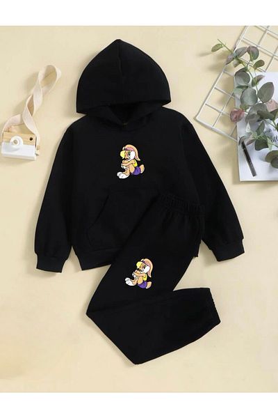 My Blog Σετ παιδική φόρμα με κουκούλα Lola Printed