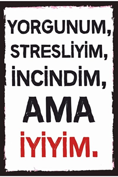 Hayat Poster Ρετρό ξύλινη αφίσα - Είμαι κουρασμένος και περιστερισμένος Αστεί...