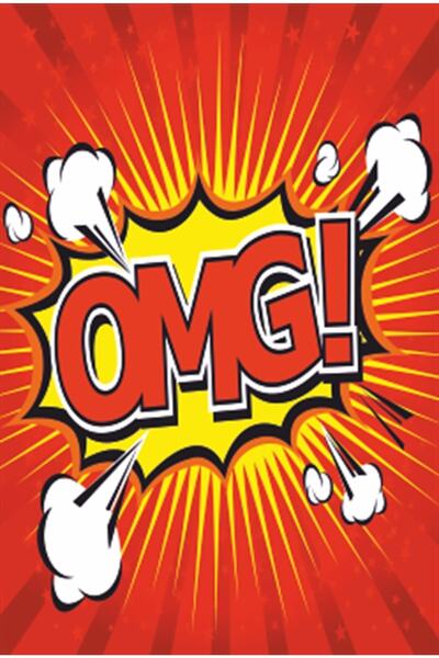 Hayat Poster Omg Square Pop Art Ρετρό Ξύλινη Αφίσα Στάμπες