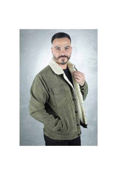 Factor Men's Velvet Buttoned Coat 91016