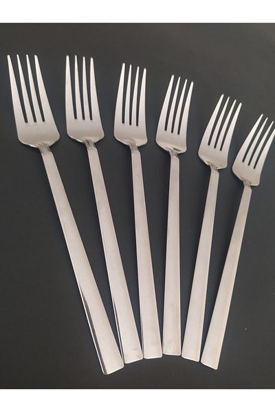 DİBA AVM 12 Pieces Dinner Fork Plain Chopstick Model Fork 12 Pieces
