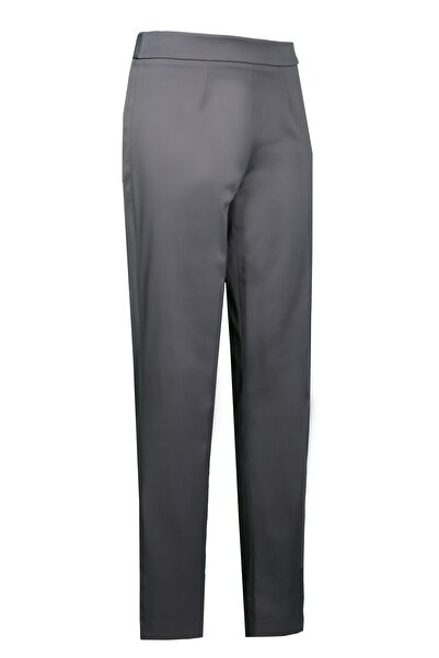 pimood Karla Gri Sigaret Kesim Kadın Pantolon