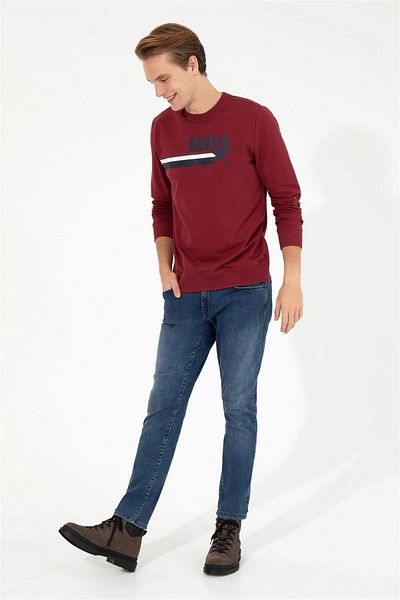 U.S. Polo Assn. Claret Red Men's Sweatshirt