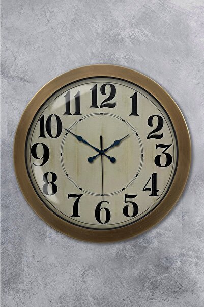 Kasva Concept ساعة حائط معدنية عتيقة مقاس 36 سم
