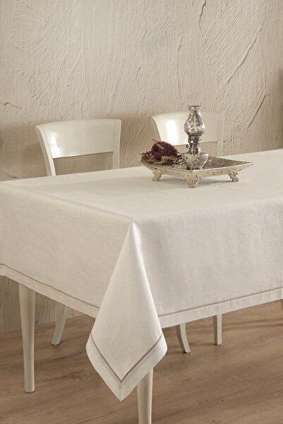 ÖDEL HOME Linen Piping Tablecloth