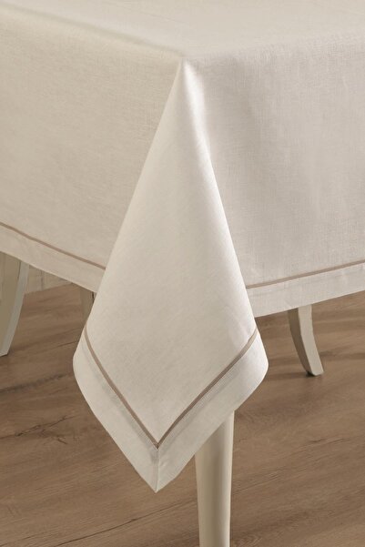 ÖDEL HOME Linen Piping Tablecloth