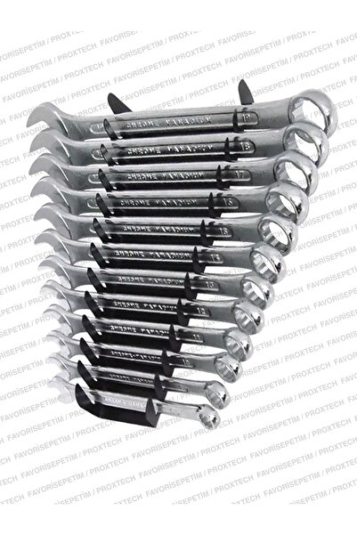 PROXTECH 16 Parça Krom Çelik 12 Kombin Anahtar Takım Pense,yıldız Tornavida Kargaburun,yankeski Ful Set