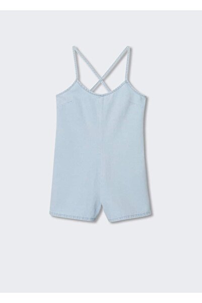 MANGO Woman Pamuklu Denim Tulum